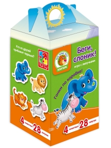 Беги, слоник! Игра с липучками 