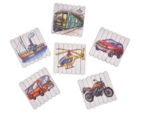 Пазлы из палочек Транспорт
