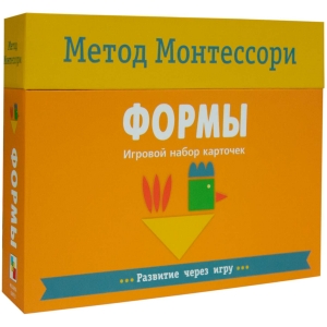 Формы. Метод Монтесcори. Развитие через игру. Игровой набор карточек