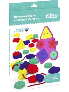 Сложные фигуры. Шнуровка-сортер 