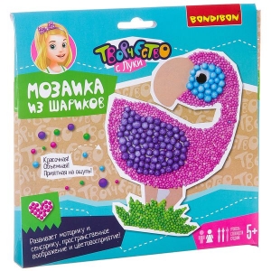 Фламинго. Мозаика из шариков