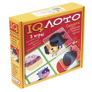 Силуэты (4+) Комплект из трех игр. Пластиковое лото