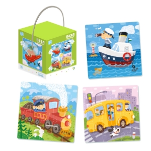 Транспорт. Пазл 4-в-1