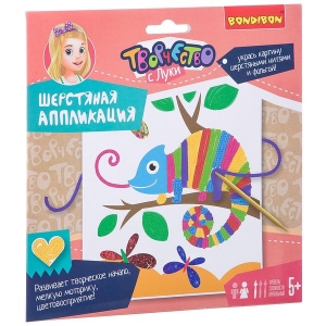 Шерстяная аппликация. Хамелеон - набор для творчества