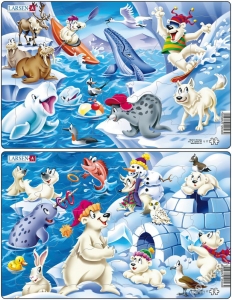 Арктика, в ассортименте, 17 деталей. Пазл Larsen 