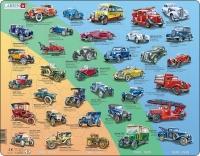 Пазл Larsen История автомобилей, русский, 42 детали