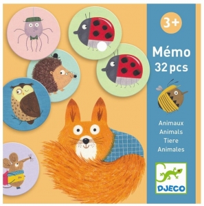 Мемо Животные. Развивающая игра Djeco
